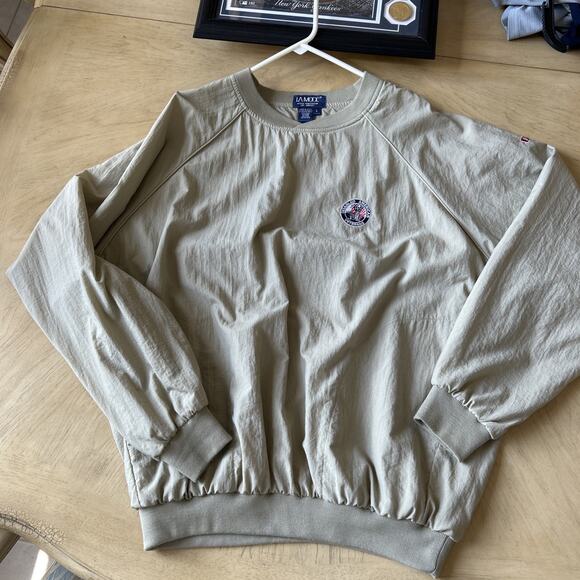 disabled american veterans sweater DAV mens large Windbreaker Tan Pullover USA - Picture 6 of 7